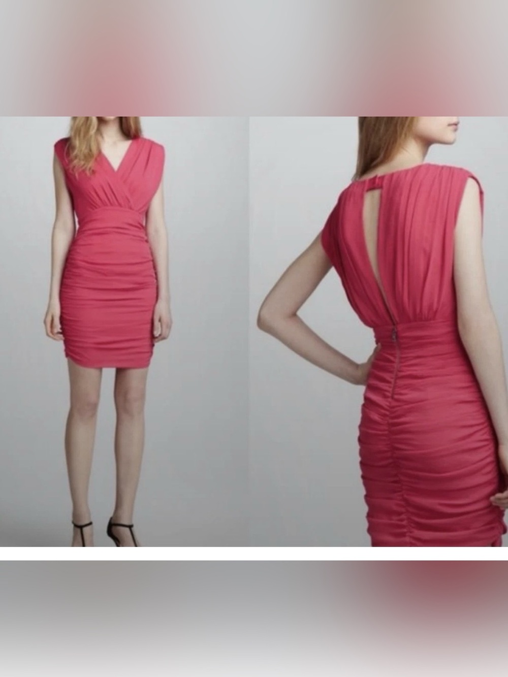 Womens Alice Olivia Fucsia Sleeveless Cocktail Dress 6